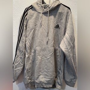 Adidas grey hoodie sweatshirt size XXL